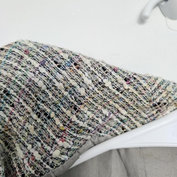 Emanuel Ungaro Paris Glitter Tweed Multicolor Blazer 8 Classic Retro Preppy - Picture 5 of 8